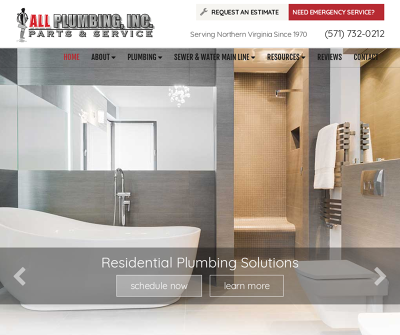 All Plumbing, Inc. Arlington,VA Residential Plumbing Commercial Plumbing Water Heaters