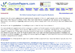 We Write Term Papers and Essays - 100% Custom