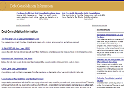 Debt Consolidation Information - The InfoGuys - The Web's Information Source