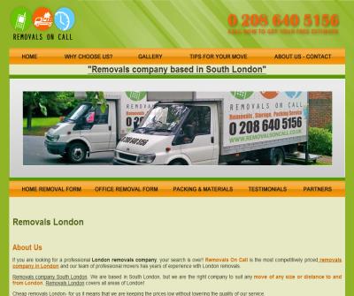 REMOVALS ON CALL - Removals London