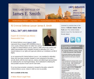 Rhode Island (RI) Criminal Defense Lawyer, Law Offices James E. Smith