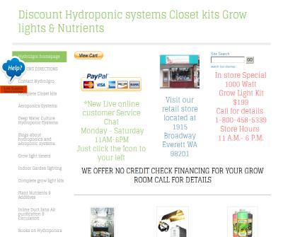 Hydroponic systems and indoor garden supplies Grow lights