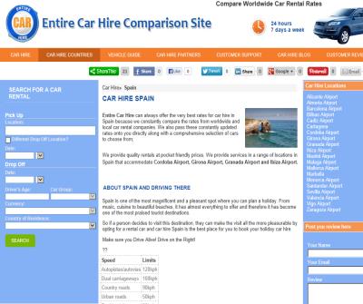 Spain Car Hire - Airport Car Hire in Spain -Truly Compare Car Rental in Spain