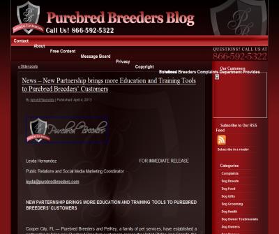 Purebred Breeders Blog