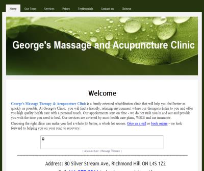 George's Massage Therapy and Acupuncture Clinic | RMT, Richmond Hill, ON