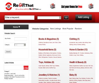 It's ok to regift at ReGiftThat.com