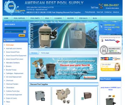Discount swimming pool supplies
