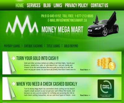 Money Mega Mart - Payday Loans - Cheque Cashing- Title Loans