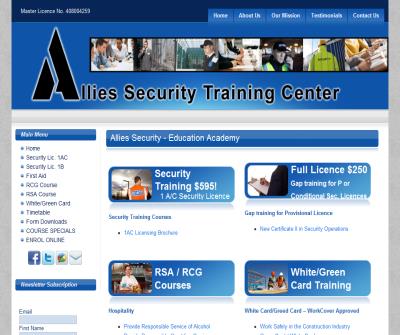 Security Training, Security Courses, First Aid Training
