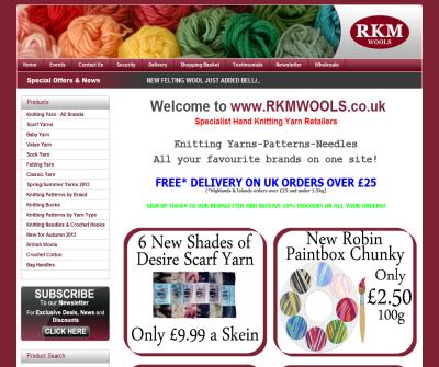 Crochet & Knitting supplies at RKM Wools