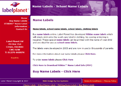 Name Labels & School Name Labels Online