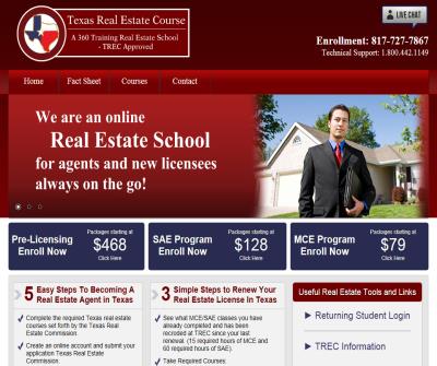 Texas Real Estate School - Pre-License - MCE - SAE