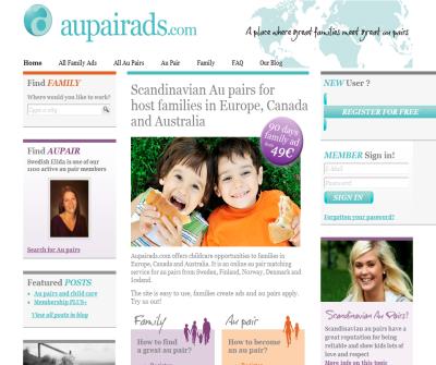 Find great Scandinavian au pairs at Aupairads.com