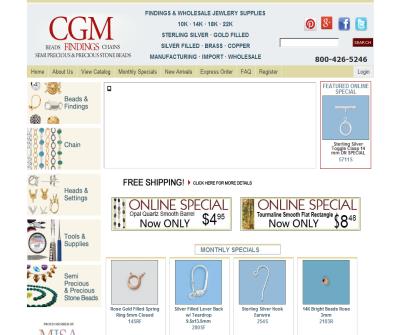 CGM FINDINGS - Wholesale Jewelry Supplies for over 25 years.