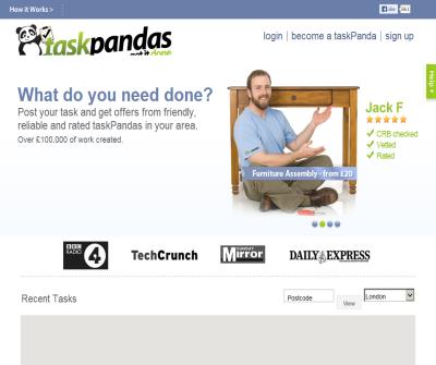 TaskPandas - Get almost anything done by safe, reliable, friendly people in your local area!