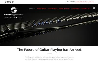 Gittler Guitars Custom Stainless Steel Fretless Guitar New York