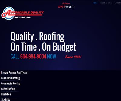 Affordable Quality Roofing Ltd.