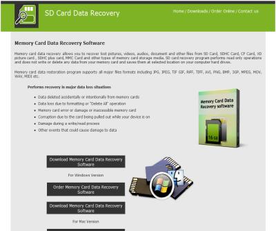 Data recovery of memory card