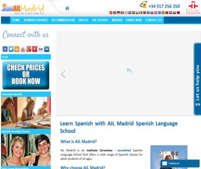 Spanish courses at AIL Madrid Language School in Spain. Learn study Spanish