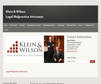 Orange County Legal Malpractice Lawyers