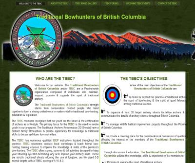 TBBC | The Traditional Bowhunter's of British Columbia | Bowhunting BC | Trad Archery | Memberships