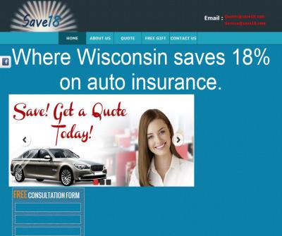 Save 18% on car insurance