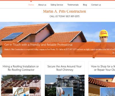 Your roofing contractor in Fort Worth - Martin A. Pitts Construction
