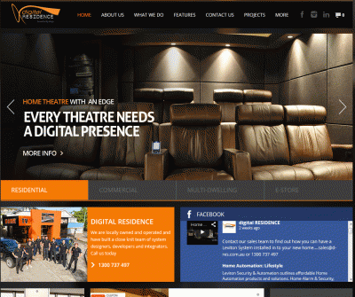 Digital Residence  Home Automation, Cinema, Theatre, Projectors Brisbane