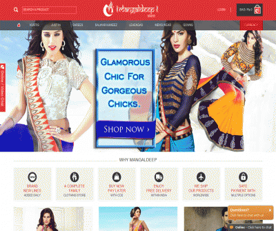 Indian Ethnic Clothes Online Shopping Mangaldeep Store 