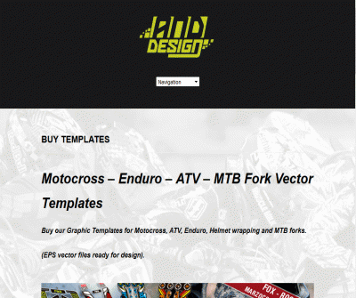 Motocross – Enduro – ATV – MTB Fork Vector Templates