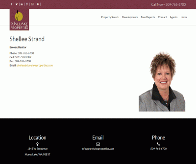 Shellee Strand - Realtor Dune Lake Properties Moses Lake WA