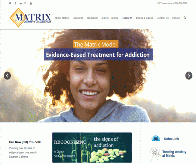 Matrix Institute Effective Addiction Treatment Center Los Angeles CA