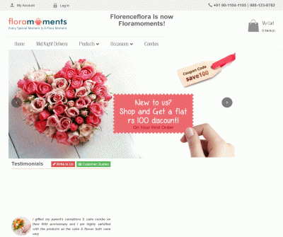 Floramoments - Online Cakes and Flowers 