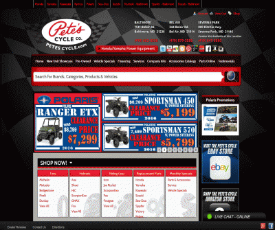 Pete's Cycle  Pre-Owned Motorcycles Accessories Baltimore, Maryland