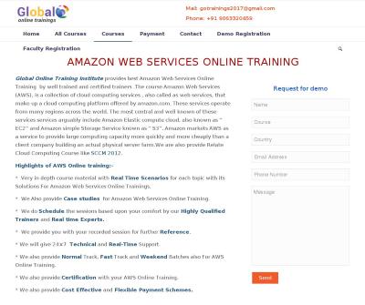 Aws Online Training And Certification Usa India