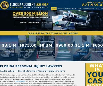Florida Statewide Personal Injury Law Firm Paul K. Schrier Law, PLLC Miami FL