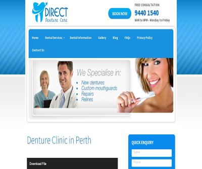 Direct Denture Care Teeth Whitening,Immediate Dentures, Australia