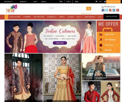 Indian Traditional Clothing | Buy Online Indian Dresses & Wedding Suits - Nihal Fashions