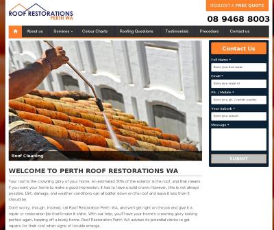 Roof Restorations Perth, Australia Roof Cleaning Roof Repairing Restoration Re-Roofing