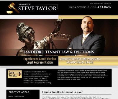 Steve Taylor Real Estate & Evictions Lawyer Miami Beach,FL Landlord Tenant (Evictions)