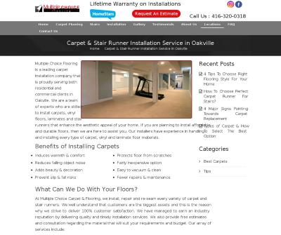  Multiple Choice Flooring Oakville, Canada Carpet Installation Carpet Repair Carpet Tile