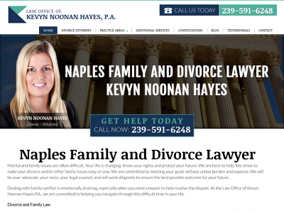 Naples Family and Divorce Lawyer Kevyn Noonan Hayes