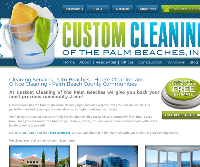 Custom Cleaning of the Palm Beaches, Inc.