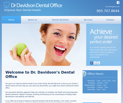 Davidson Implants Family Dentistry, Restorative Dentistry, Implant Dentistry Ontario Canada