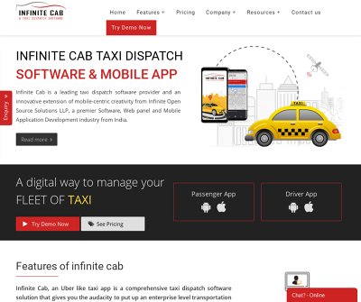 INFINITE CAB - Taxi Dispatch Software