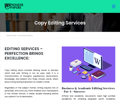 Copy Editing Services UK
