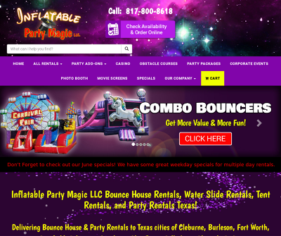 Bounce House, Water Slide, and Party Rentals in DFW Texas