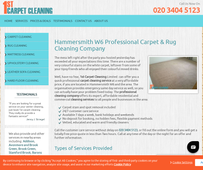1st Carpet Cleaning | Hammersmith Professional Rug & Carpet Cleaning
