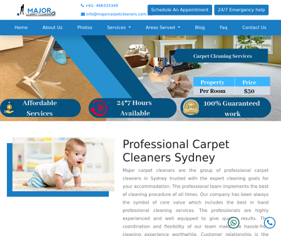 Major Carpet Cleaners, Professional Carpet Cleaners Sydney