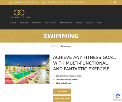 Infinity Club - Swimming Pool in Mansarovar Jaipur